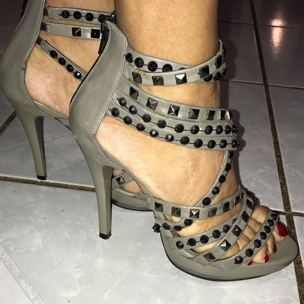 Grey heels